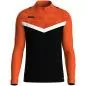 Preview: Jako Children Zip top Iconic - black/neon orange