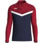 Preview: Jako Children Zip top Iconic - seablue/chili red