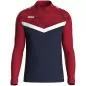 Preview: Jako Children Zip top Iconic - seablue/chili red