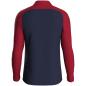 Preview: Jako Children Zip top Iconic - seablue/chili red
