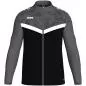 Preview: Jako Kinder Polyesterjacke Iconic - schwarz/anthrazit