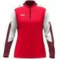 Preview: Jako Ziptop Dynamic Damen - rot/weiß/dunkelrot