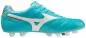 Preview: Mizuno Sport Morelia II Elite MD Football Footwear - Blue Curacao/Snow White/Red Brown Satin