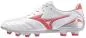 Preview: Mizuno Sport Morelia Neo IV PRO MD Football Footwear - White/Radiant Red/ Hot Coral