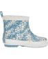 Preview: Playshoes Gummistiefel Halbschaft Blumen - petrol