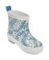 Preview: Playshoes Gummistiefel Halbschaft Blumen - petrol