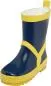 Preview: Playshoes Gummistiefel uni - marine/gelb