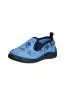 Preview: Playshoes Hausschuh Allover Baustelle - blau