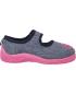 Preview: Playshoes Hausschuh Herz - jeansblau