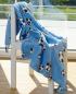 Preview: Playshoes Fleece-Decke Fußball - blau