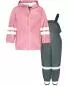 Preview: Playshoes Regen-Set Latzhose Basic - rosa