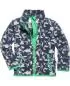 Preview: Playshoes Fleece Jacket Stars Camouflage - dunkelgrau
