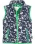 Preview: Playshoes Fleece-Weste Sterne-Camouflage - dunkelgrau