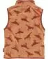 Preview: Playshoes Fleece-Weste Dinos - ocker