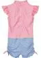 Preview: Playshoes UV-Schutz Einteiler Krebs - blau/pink