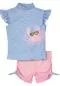 Preview: Playshoes UV-Schutz Bade-Set Krebs - blau/pink