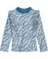 Preview: Playshoes UV-Schutz Bade-Shirt 1/1 Arm Blümchen - petrol