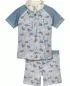 Preview: Playshoes UV Protection Swim Set Dino Allover - blue