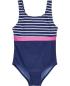 Preview: Playshoes UV Protection Swimsuite Stripes - navy