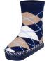 Preview: Playshoes Hüttenschuh Karo - marine