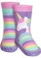Preview: Playshoes Slipper Socks Unicorn - multicolor