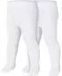 Preview: Playshoes Thermal Tights Uni Double Pack - white