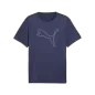 Preview: Puma M TAD ESSENTIAL HEATHER CAT TEE CF large cat - puma navy heather