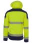 Preview: rukka Montreal Soft Shell Jacke EN ISO 20471 Kl. 2 fluorescent lemon/black