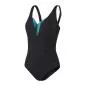 Preview: Speedo Badeanzug Shaping Printed OpusGem DD+ 1 Swimwear Female Adult - Black/Ocean Depth