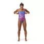 Preview: Speedo Placement Digital Vback Swimwear Female Adult - Balance Blend - Hapuna Blue