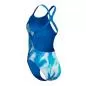 Preview: Speedo Printed Powerback Swimwear Female Adult - Ocean Wash- Lagoon Blue