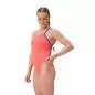 Preview: Speedo Solid Tie Back Swimwear Female Adult - Neon Coral-Lagoon Blue