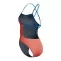 Preview: Speedo Solid Tie Back Swimwear Female Adult - Neon Coral-Lagoon Blue