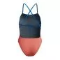 Preview: Speedo Solid Tie Back Swimwear Female Adult - Neon Coral-Lagoon Blue