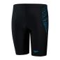 Preview: Speedo Plastisol Placement Jammer Swimwear Male Junior - Black/Pool/USA Ch