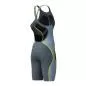 Preview: Speedo LZR Intent 2.0 OPBK Kneeskin Race Female Adult - Grey Lead/Acadia Blue/Hyper Yellow - Mai