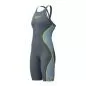 Preview: Speedo LZR Intent 2.0 OPBK Kneeskin Race Female Adult - Grey Lead/Acadia Blue/Hyper Yellow - Mai