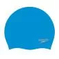 Preview: Speedo Plain Moulded Silicone Cap Adult Unisex - Blue/Chrome