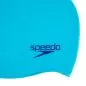 Preview: Speedo Plain Moulded Silicone Junior Swim Caps - Blue/ Blue