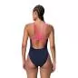 Preview: Speedo Solid Boom Leaderback 1pc Swimwear Female Adult - Peacoat/Margarita Pink