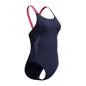 Preview: Speedo Solid Boom Leaderback 1pc Swimwear Female Adult - Peacoat/Margarita Pink