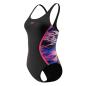 Preview: Speedo Hyperboom Splice Muscleback 1p Swimwear Female Adult - Anthracite/Margarita Pink