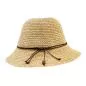 Preview: P.A.C. Lilen Bucket Straw Hat S/M - light beige
