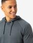 Preview: SN Super Natural M FAVOURITE BIO HOODIE - turbulence blue