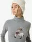 Preview: SN Super Natural W CARSKI ROLL NECK CARSKI ROLL NECK - cashmere grey melange/fresh wht/various