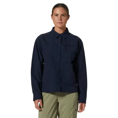 Mountain Hardwear Damen Stryder™ Long Sleeve Shirt BLAU
