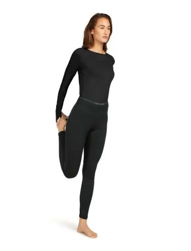 Icebreaker Women Merino 200 ZoneKnit Leggings - black
