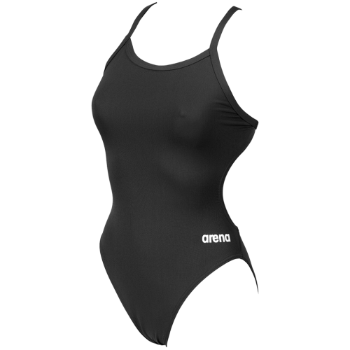 Preview: Arena Damen Team Swimsuit Challenge Solid SCHWARZ