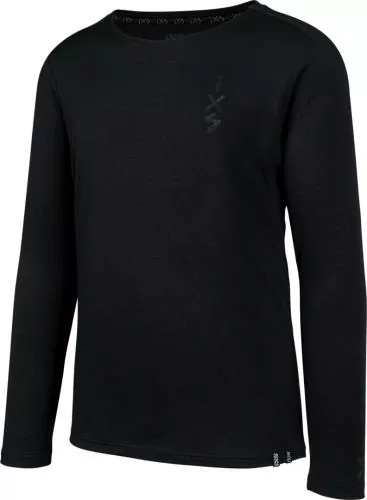 iXS Flow Merino Langarm Jersey schwarz