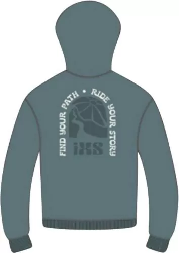 iXS Graphic 1.0 Hoodie blau grau